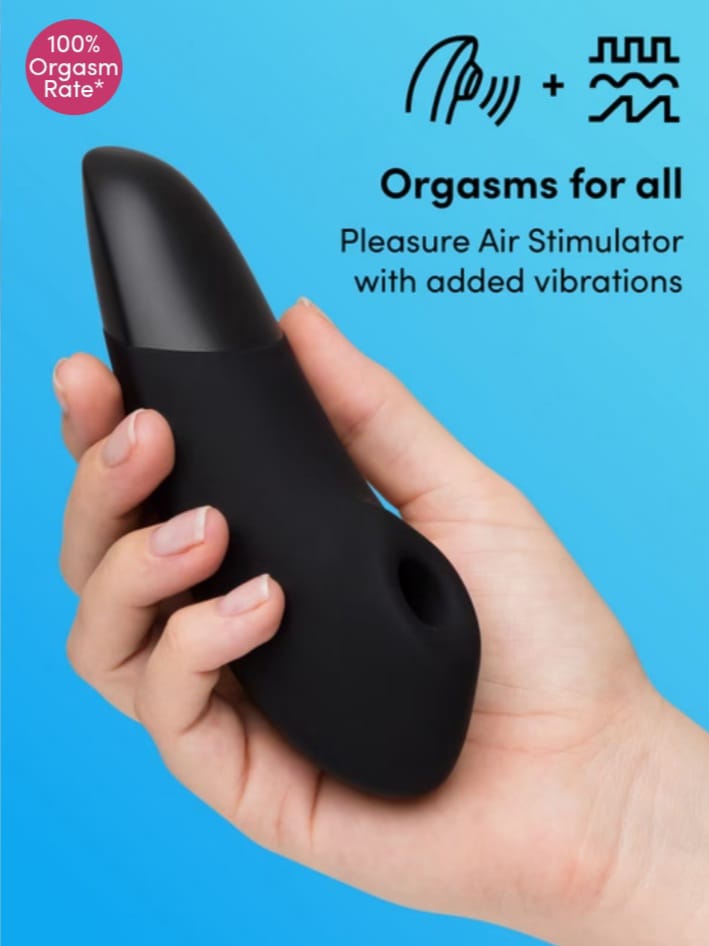 Womanizer Enhance Black Pleasure Air Clitoral Vibrator